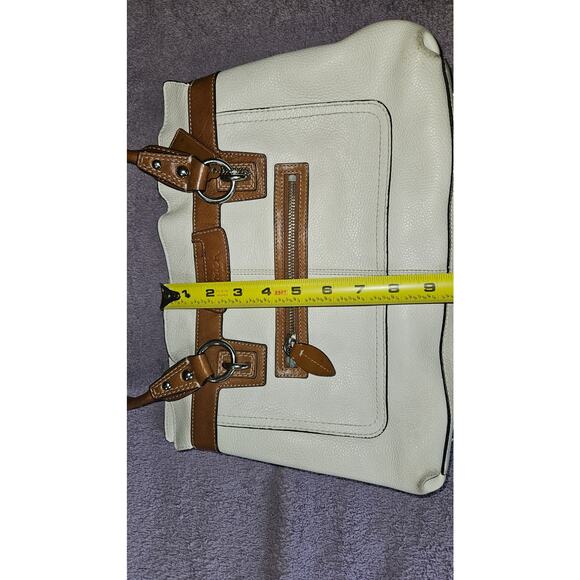 Coach White and Tan Crossbody Bag - Picture 7 of 13
